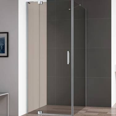 Cezares Slider 90x100 SLIDER-AH-1-80-90/100-BR-Cr профиль Хром стекло бронзовое без поддона