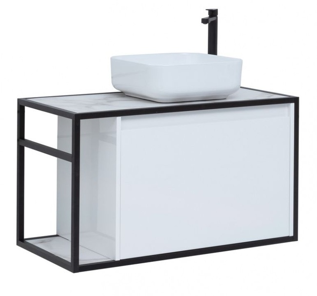 Aquanet Nova Lite LOFT 90 R бел. глянец без раковины