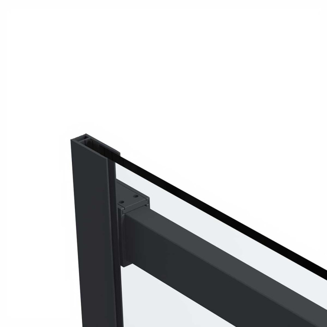 Vincea Como Soft VSR-1CS9015CLB, 1500*900, черный, стекло прозрачное