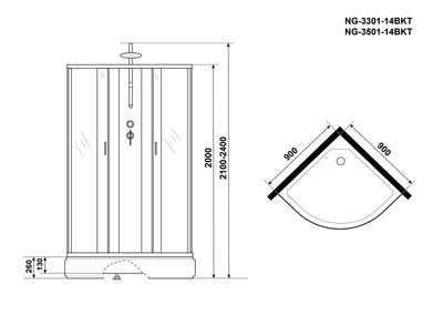 Niagara Classic NG-3301-14BKT 90x90