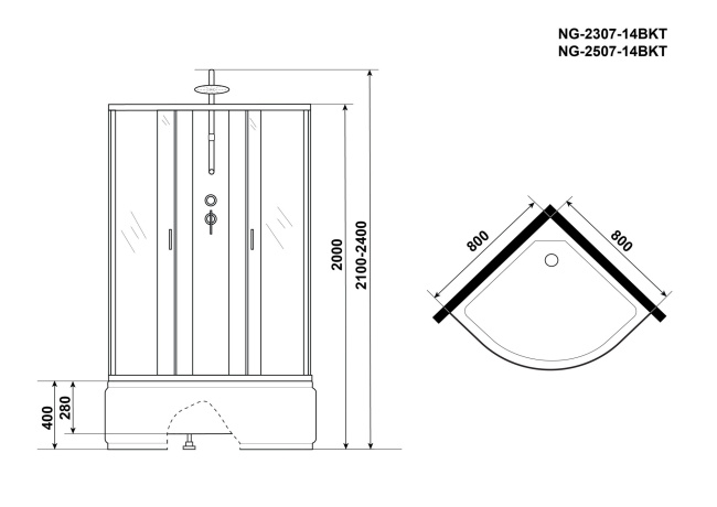 Niagara Classic NG-2307-14BKT 80x80