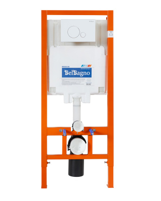 BelBagno BB002-80/BB014-SR-BIANCO с кнопкой смыва Белый