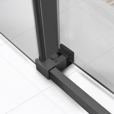 Vincea Slim Soft VSR-1SS9014CLGM, 1400*900, вороненая сталь, стекло прозрачное