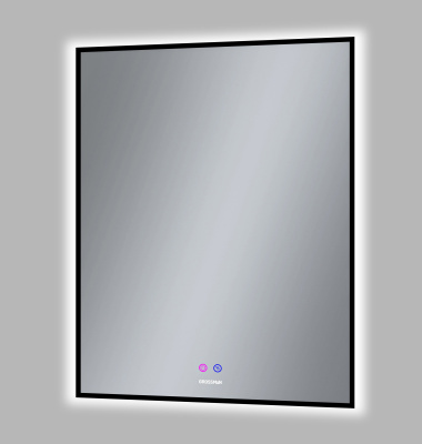 Grossman PRAGMA-норма BLACK (700*800*45) LED с сенсорным выключателем и подогревом