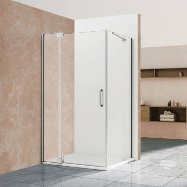 Vincea Extra VSR-1E901080CL, 900/1000x800, хром, стекло прозрачное без поддона