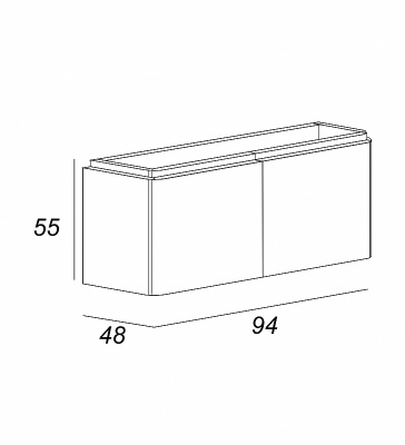 Cezares Stylus 94 55228 подвесная Blu Petrolio