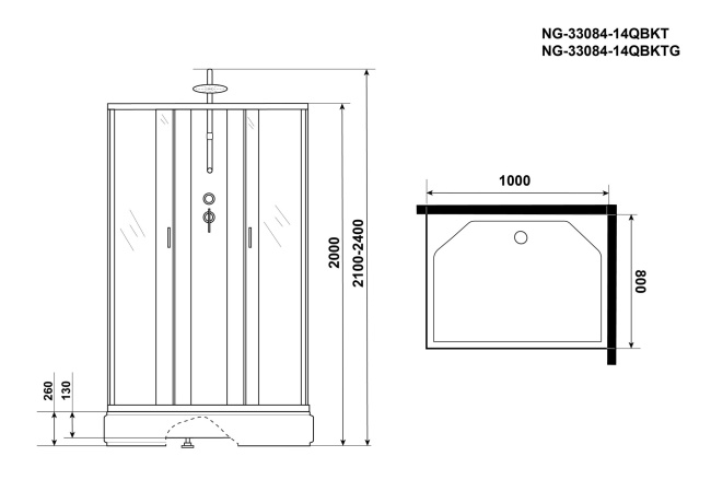 Niagara Classic NG-33984-14QBKTG 90x80