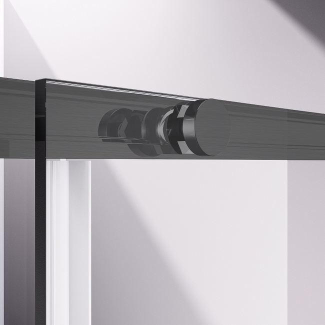 Vincea Slim-N VDS-4SN120CLGM, 1200, вороненая сталь, стекло прозрачное