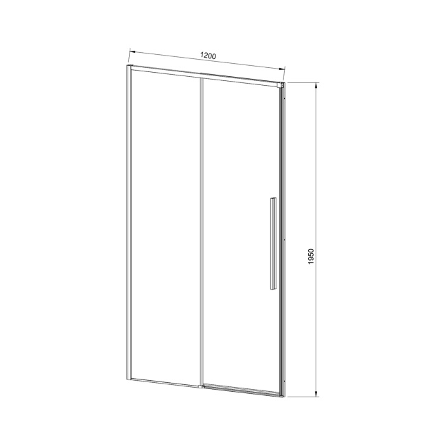 Vincea Slim-N VDS-4SN120CLGM, 1200, вороненая сталь, стекло прозрачное