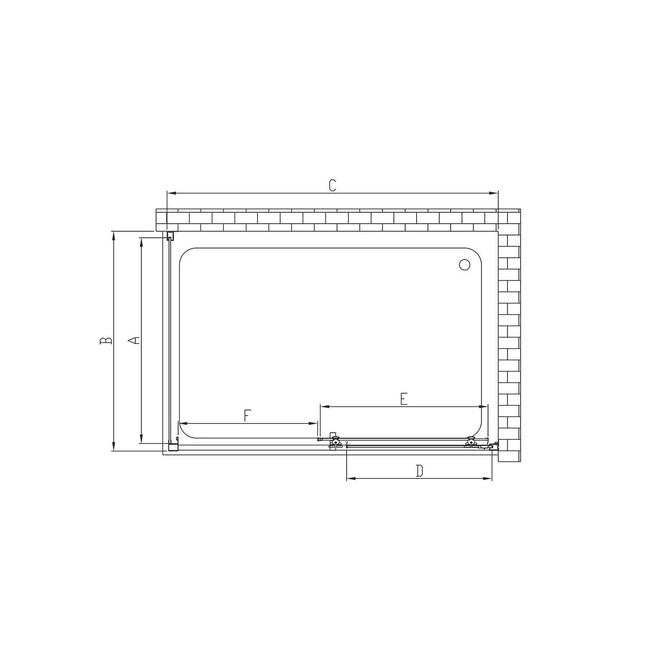 Vincea Alpha VSR-3AL8013MT, 1300x800, хром, стекло текстурное без поддона
