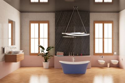 Frank F6104 White/Light blue отдельностоящая Размер:170*75*66 см