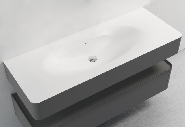 Vincea Caprise 1200 подвесная, 1 выкатной ящик soft close, серый матовый