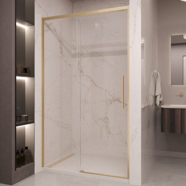 Vincea Stella VDS-1ST120CLG, 1200, брашированное золото, стекло прозрачное