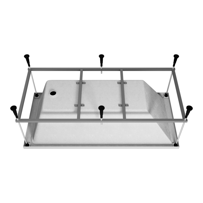 Vincea VBT-2G150-FR с каркасом 1500*700*470, пристенная, цвет белый