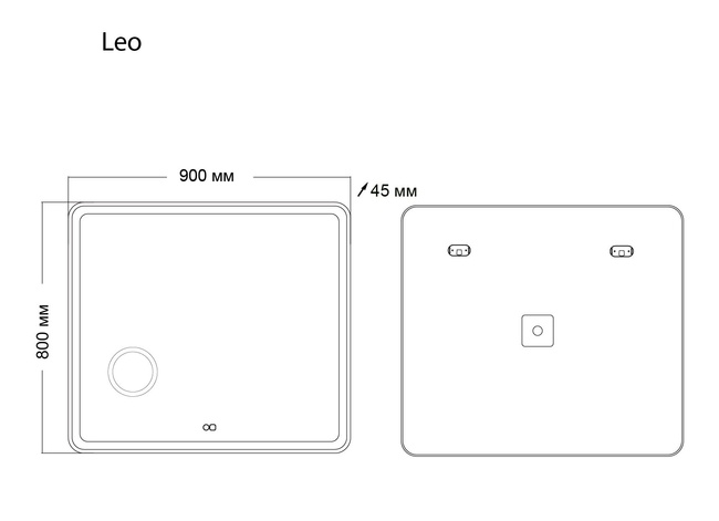 Grossman Leo 169080 90x80 с LED подсветкой