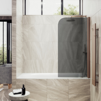 MaybahGlass поворотная на монопетле, 6 мм, Стекло Графит матовый, 40x140 (MGV-604-2) универсальная