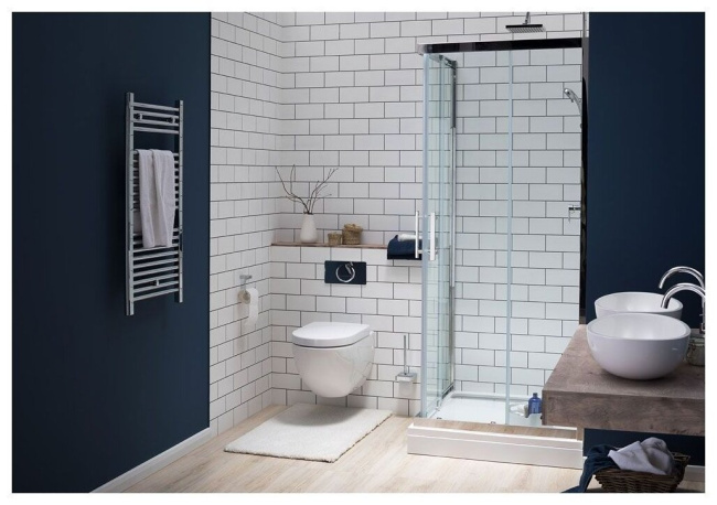 Aquanet Delta Cube NPE1142 90x90, прозрачное стекло без поддона