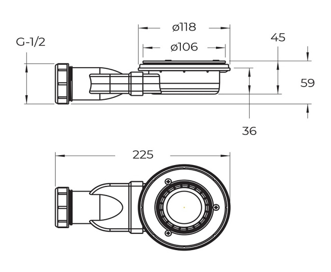 BelBagno UNO TRAY-MR-UNO-AH-170/80-35-W-BO